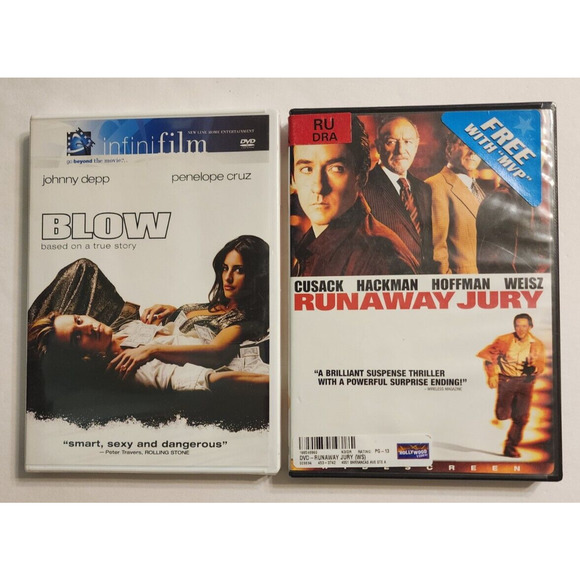 Mixed DVD Lot of 5: White House Down, Blow, Runaway Jury, Hollywood Homicide etc - Picture 1 of 6